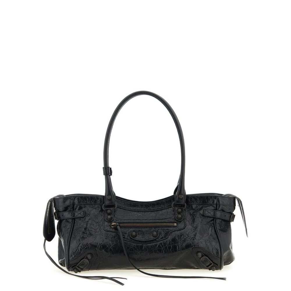 Balenciaga Black Lamb Leather Shoulder Women's Bag